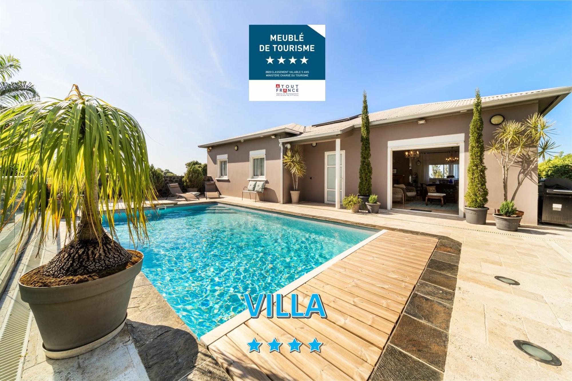 Villa Avec Piscine Vue Mer Et Montagne, En Pleine Nature Saint-Joseph Εξωτερικό φωτογραφία